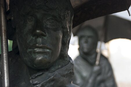 Bronze statue hungarian metal