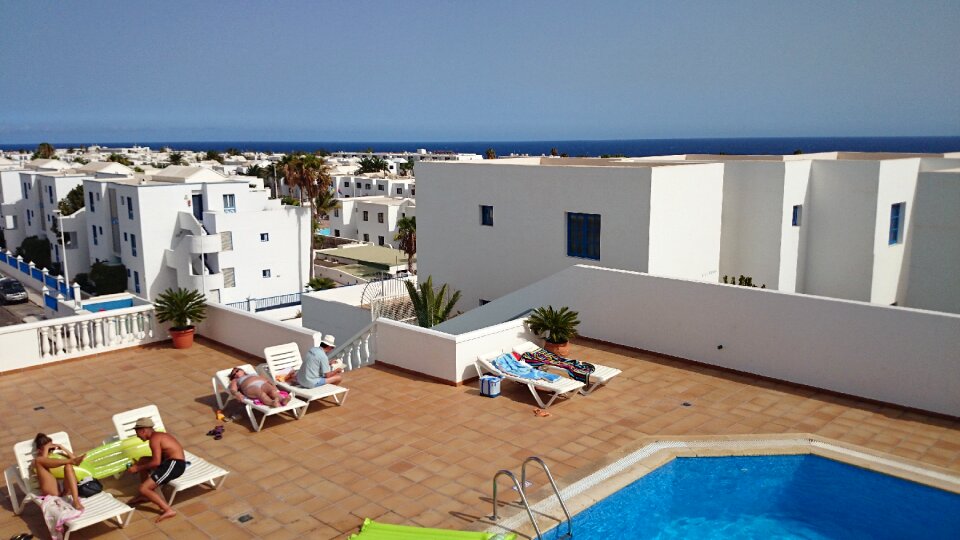 Houses rooftop terrace tourists