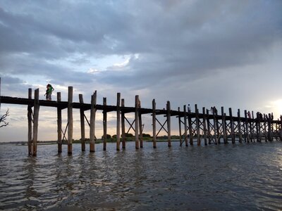 Sunset amarapura u bein