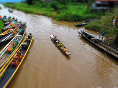 Barca inle river photo