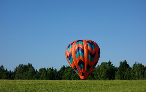 Aviation hot air balloon colorful photo