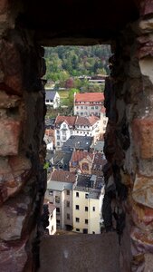 Gathered city window