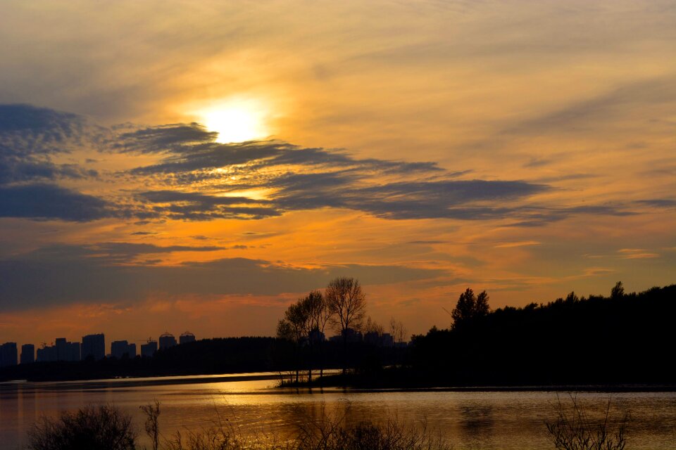 Harbin views sunset