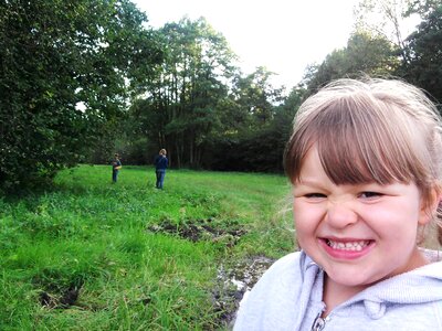 Meadow nature a smile