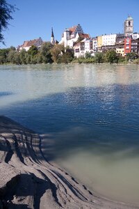 Bank architecture river photo