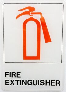 Sign symbol fire-fighting photo