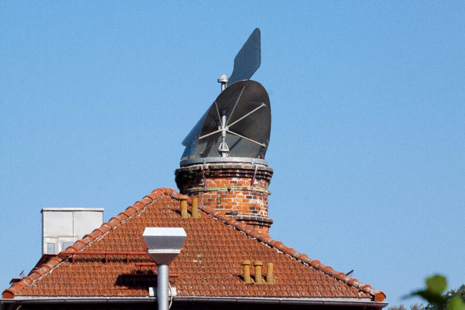 Roof brick building photo