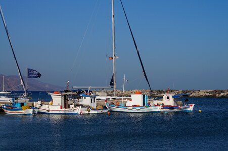 Port fisherman mediterranean sea photo
