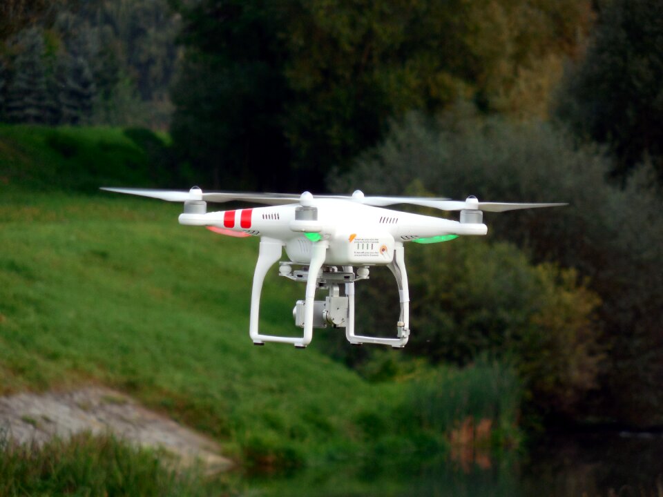 Rotors drone flying