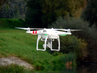 Rotors drone flying