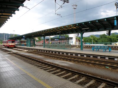Station track platform photo