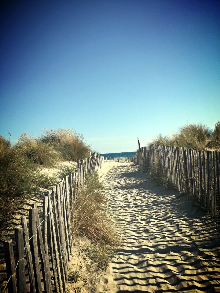Sand sea landscape