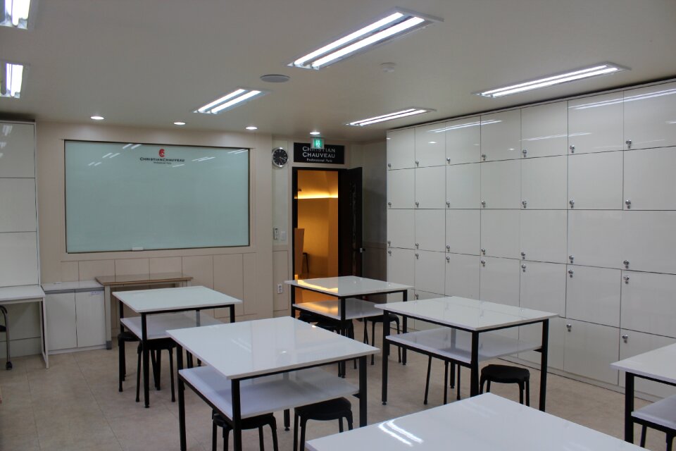 Desk office in the classroom