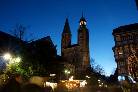 Evening blue hour twilight