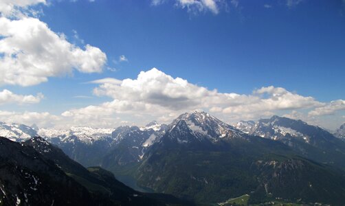 Panorama view of the alps view