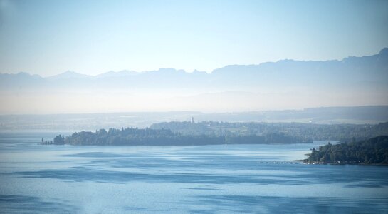 Island view fog photo