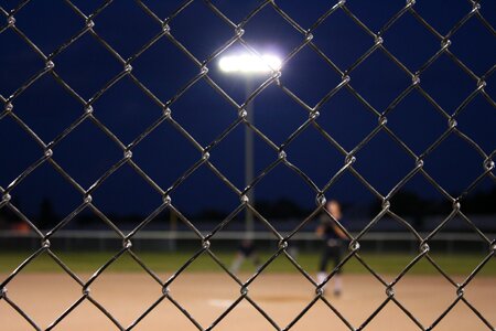 Link chain link field photo