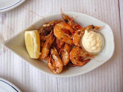 Prawns appetizer food