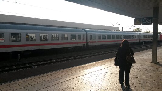 Train heidelberg platform photo