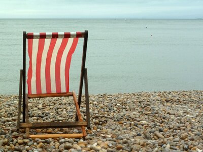 Chair sea ocean photo