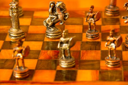 Figurines checkerboard knight
