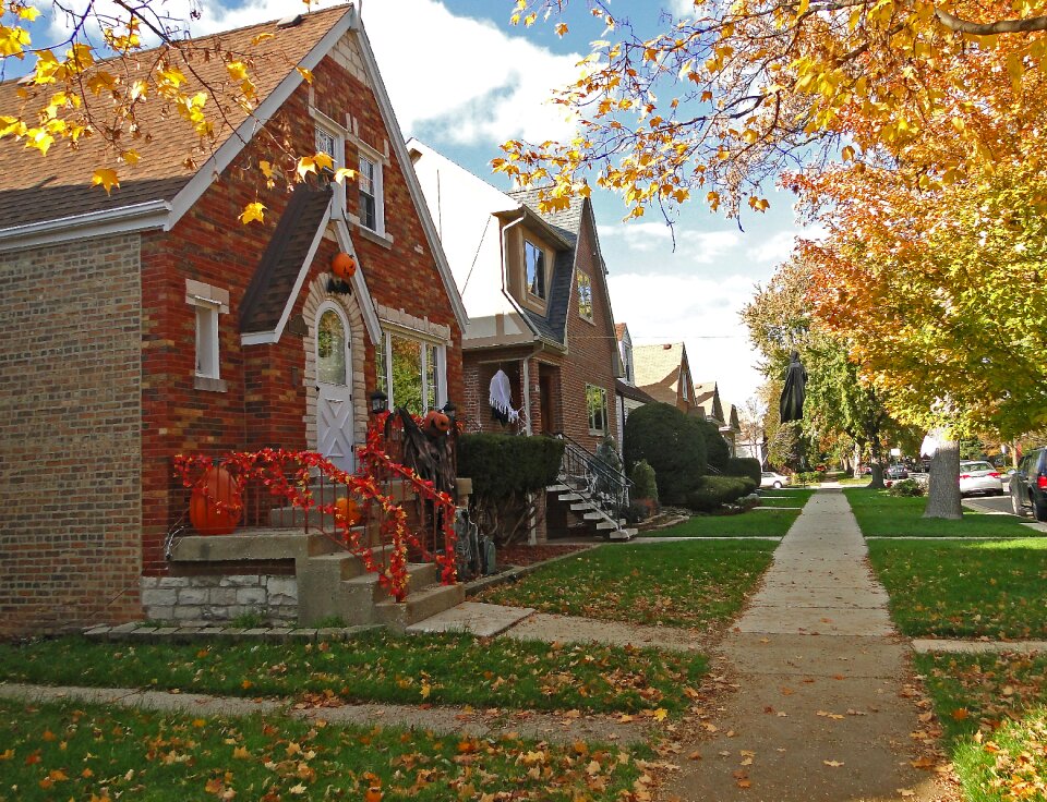 Street city autumn