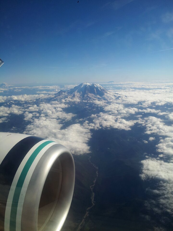 Cloudy sky flight