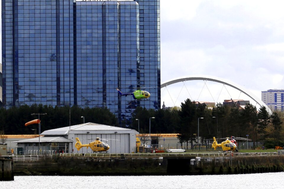 Helicopters river glasgow