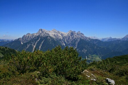 Panorama view alpine photo