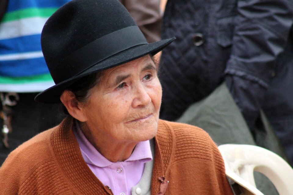 Grandmother peasant colombia