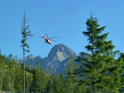 Emergency red aircraft photo