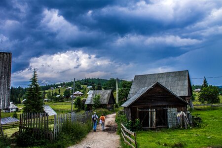 Landscape summer shack photo