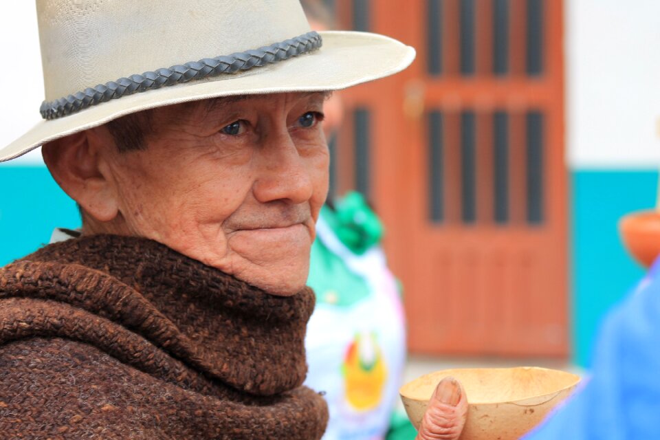 Grandfather peasant colombia