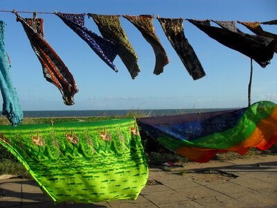 Fabric blowing breeze