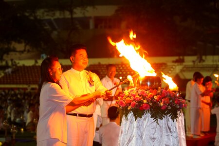Thailand ceremony flame