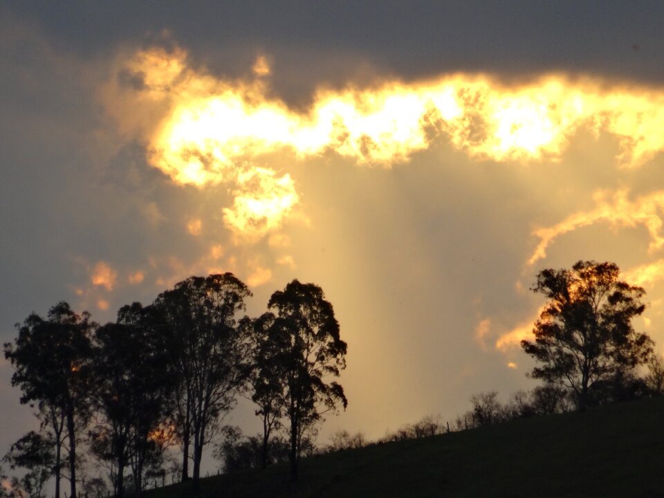 Flames landscape sky