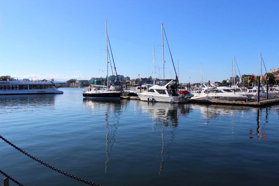 Sea blue port