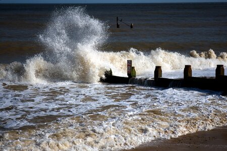 Breakers shore beach