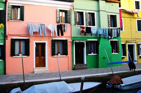 Colors windows washing old houses
