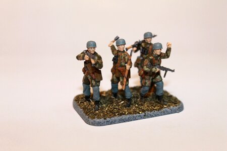 Toy soldiers military paratroopers photo