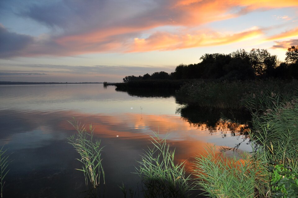 Lake balaton autumn clouds