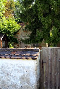 Wooden door romantic hut