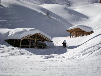 Dolomiti landscape winter photo