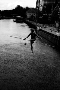 Tightrope walker bydgoszcz poland