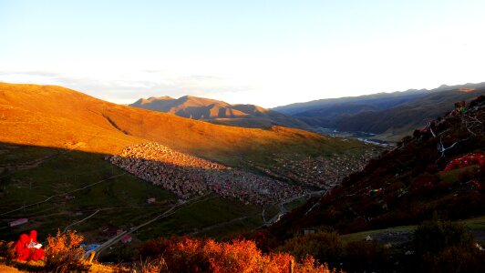 In tibetan areas buddhism practice photo