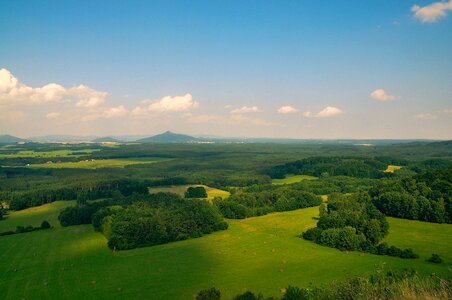 Northern bohemia forests meadows
