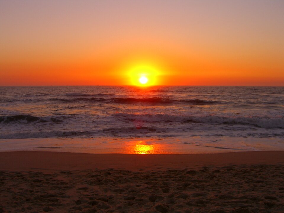 Beach portugal sunset