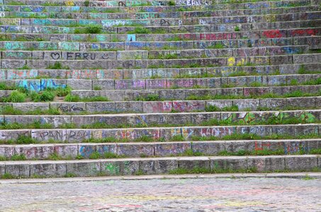 Graffiti colorful chalk