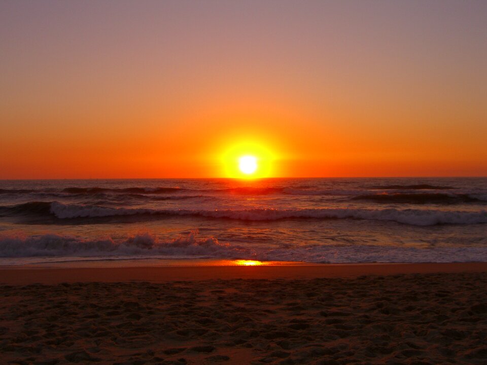 Beach portugal sunset