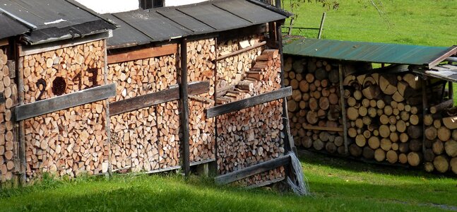 Firewood storage wood